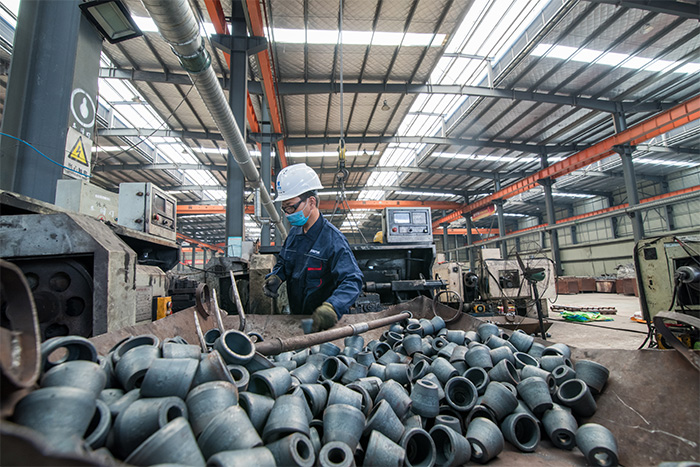 哈密网架配件-锥头加工车间